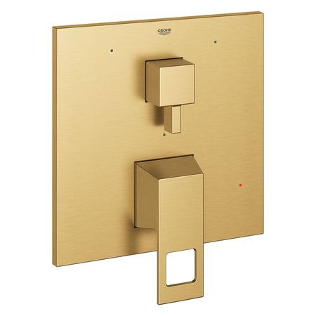 GROHE Eurocube Pressure Balance Valve Trim With 3-Way Diverter With Cartridge, Gold 29426GN0